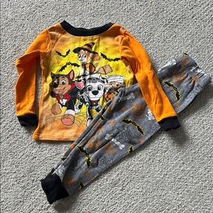 Nickelodeon Orange and Black Paw Patrol Pajamas